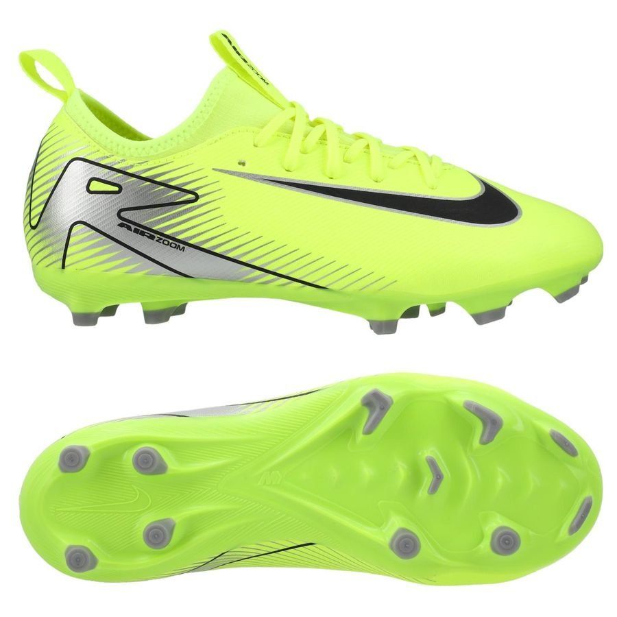 Nike Air Zoom Mercurial Vapor 16 Academy MG Mad Voltage - Jaune Fluo/Noir Enfant