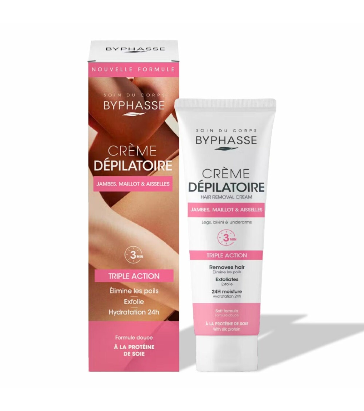 Byphasse - Creme depilatório - Proteína de seda