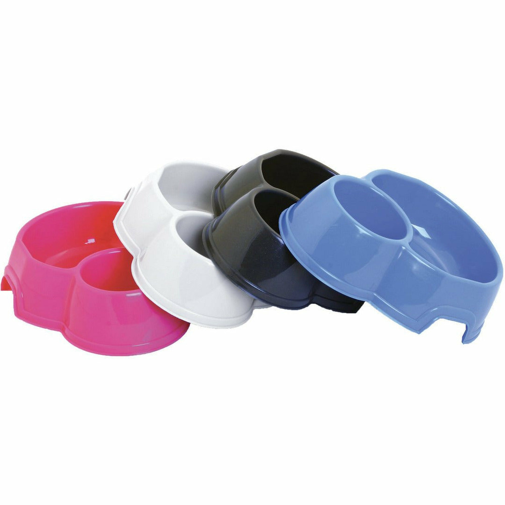 Gamelle double pour chiens et chats - coloris suivants disponibilité