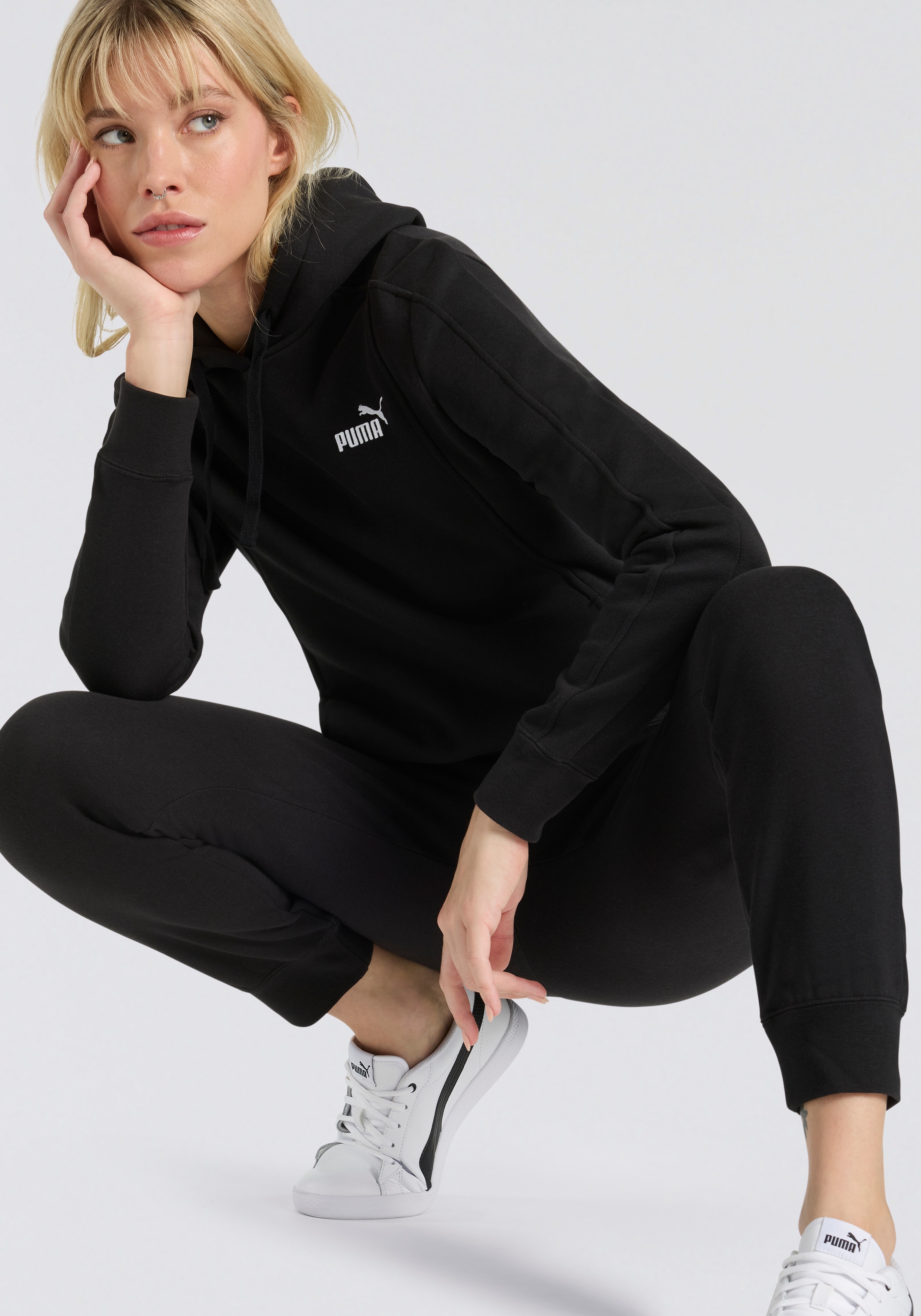 PUMA Trainingsanzug »HOODED SWEAT SUIT FL CL«, 2 Stk.