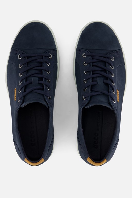 Ecco Soft 7 M Lace up Sneakers blauw Nubuck