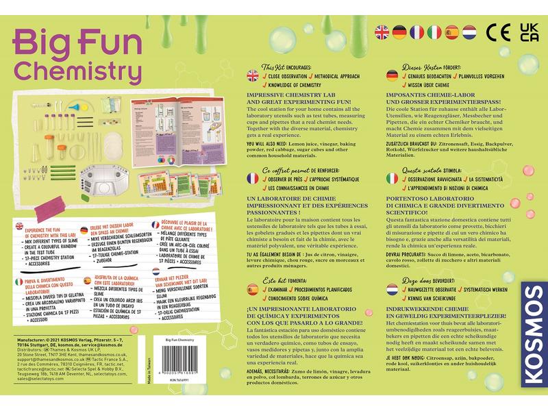 Kosmos Experimentierkasten Big Fun Chemistry Die verrückte Experimentier-Station