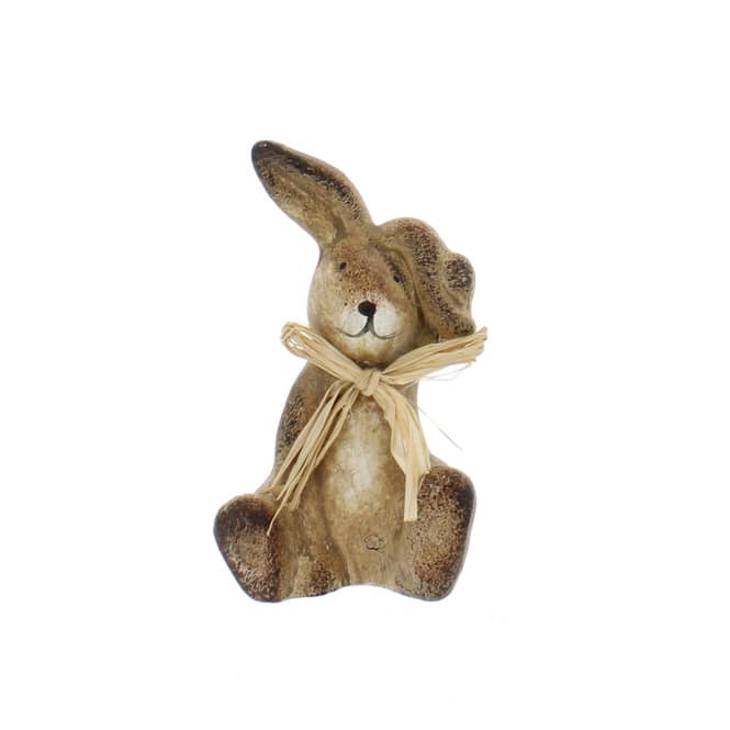 Hase sitzend braun - ca. 6 x 6 x 10 cm