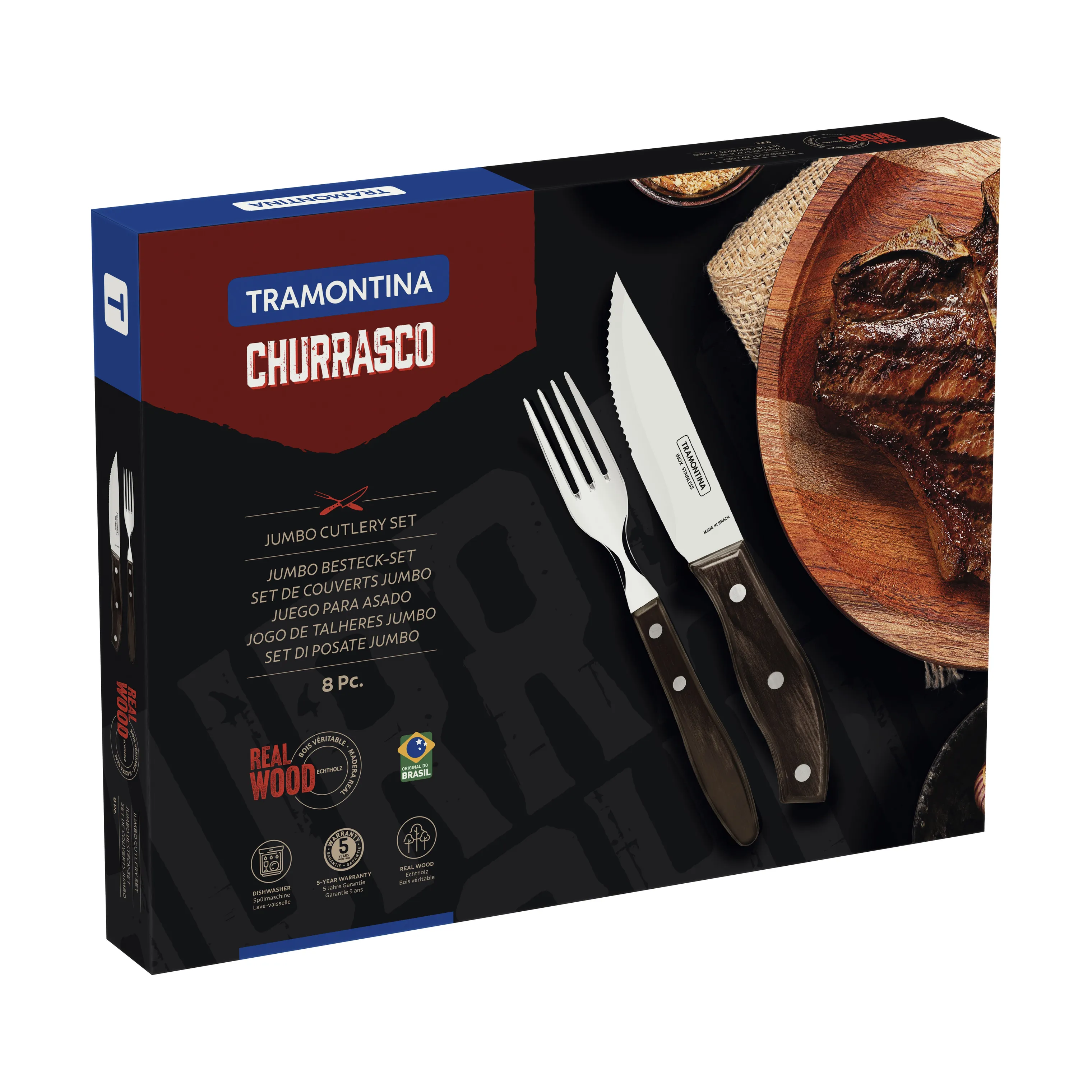 Tramontina Churrasco Jumbo Grillbestik - 8 dele