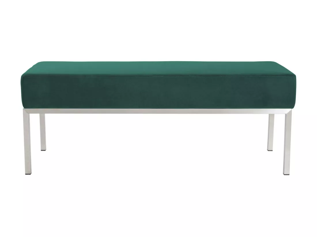 Banquette - Velours & Acier inoxydable - Vert - Lamega