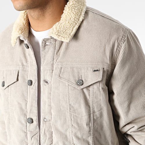 Veste A Col Mouton Louis Life Beige