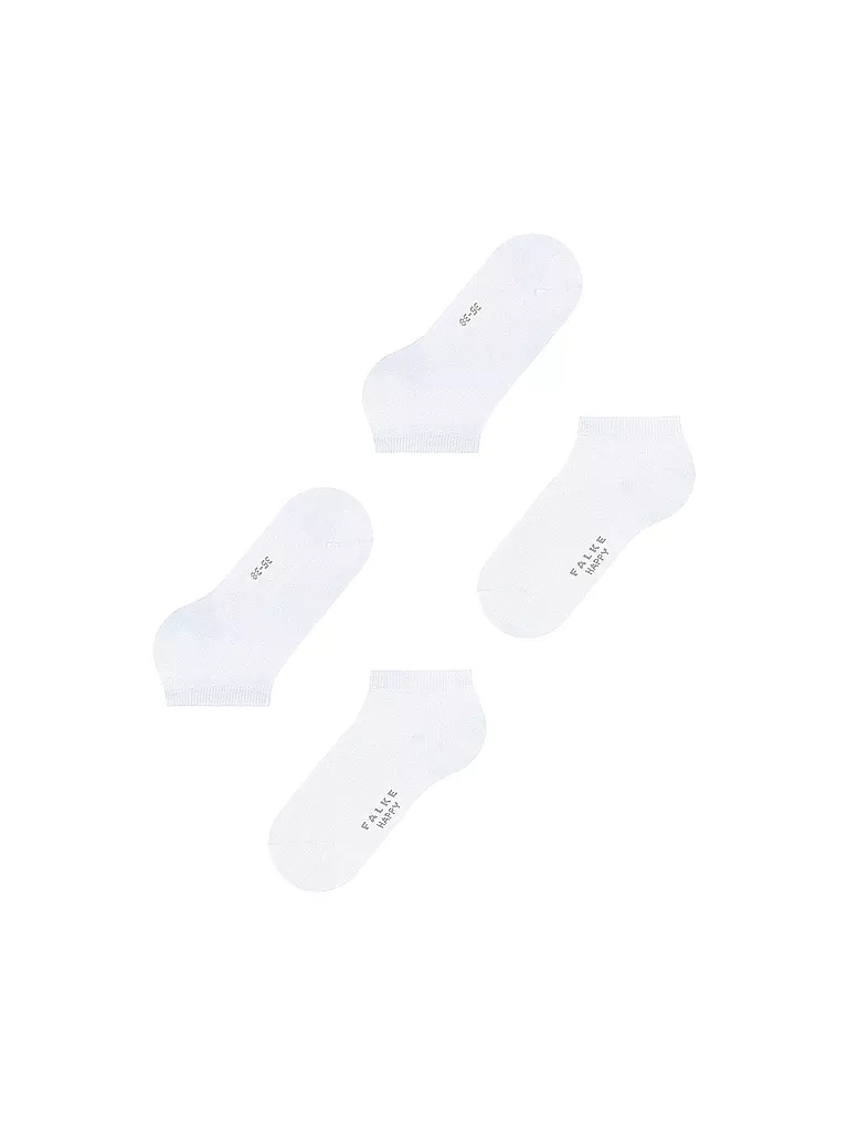 FALKE  Sneakersocken Happy 2er Pkg Weiss weiss