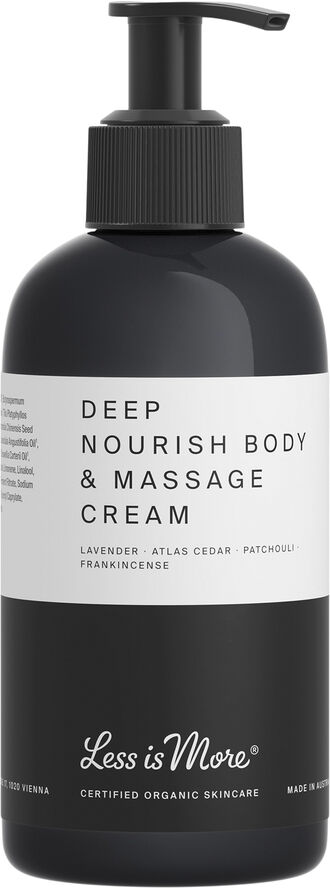 Less Is More Organic Deep Nourish Body & Massage Cream lavender
