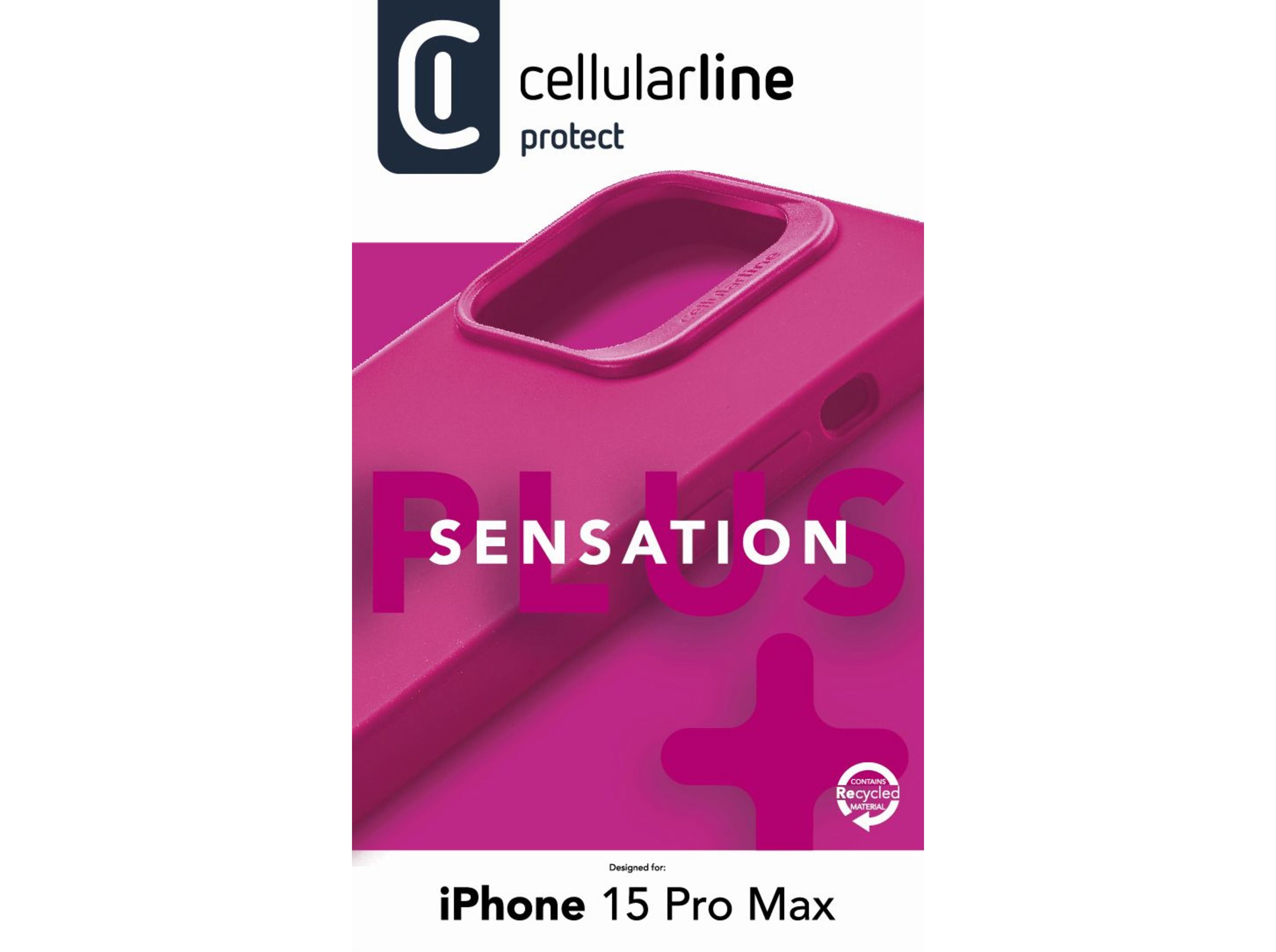 CAPA SENSATION CELLULARLINE IPH 15 PRO MAX ROSA