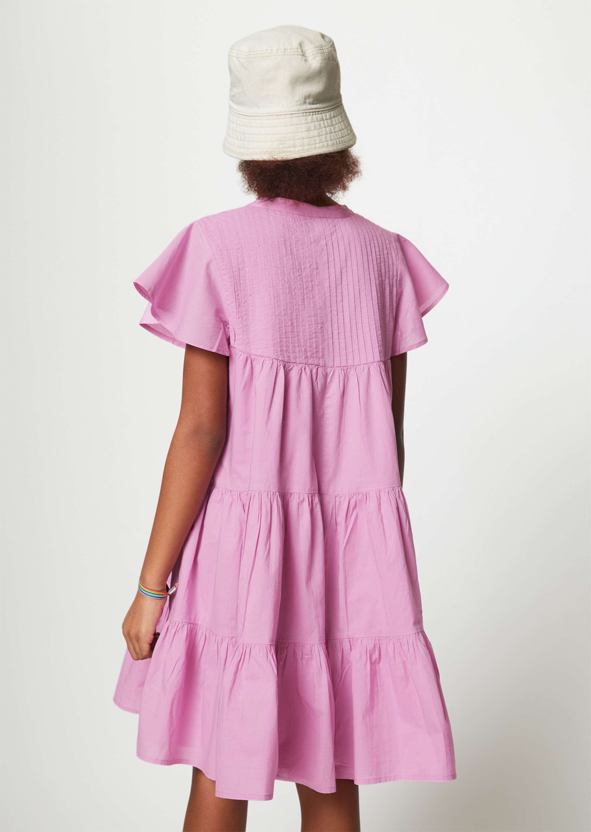 TEENS-GIRLS Stufenkleid aus reiner Baumwolle
