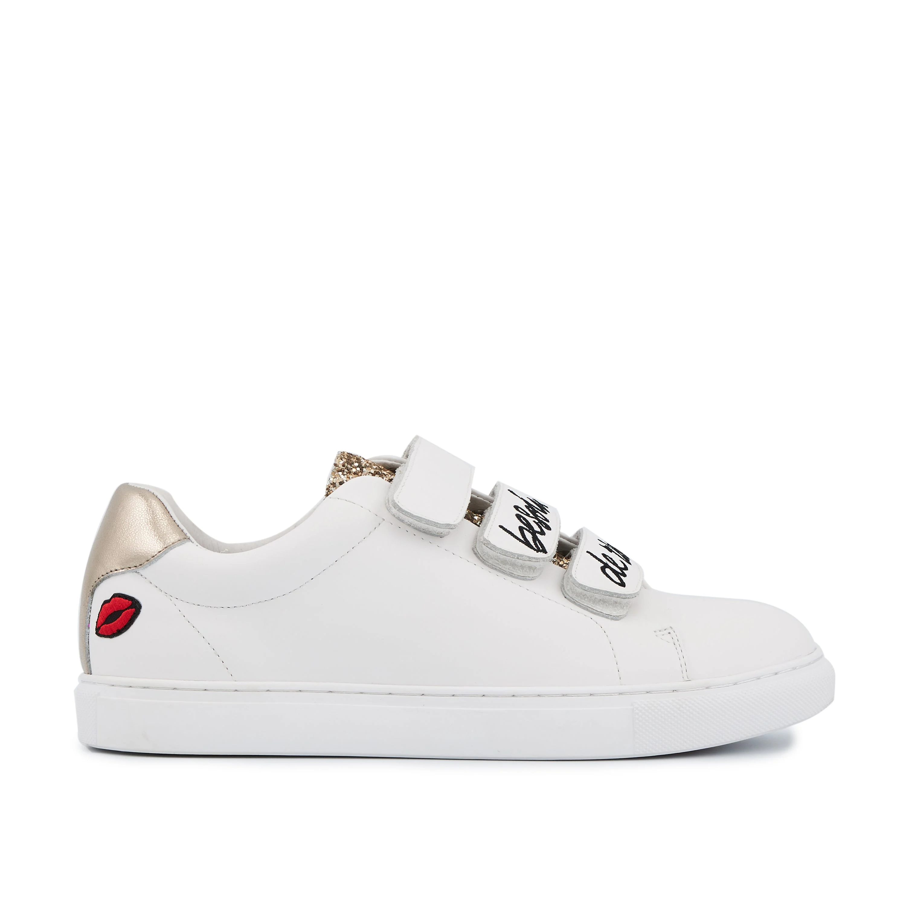 EDITH BESOIN DE RIEN - Sneakers en cuir | Blanc