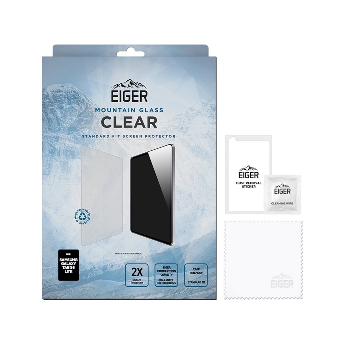 Samsung Galaxy Tab S6 Lite (2024/2022) Mountainglass 2.5D Panzer Glas Displayschutz Case Friendly (EGSP00985)