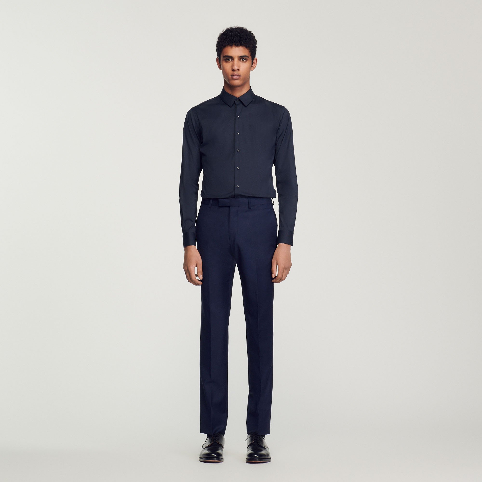 Chemise ajustee en coton stretch