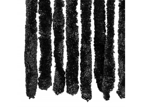 Rideau anti-mouches anthracite 100x230 cm chenille