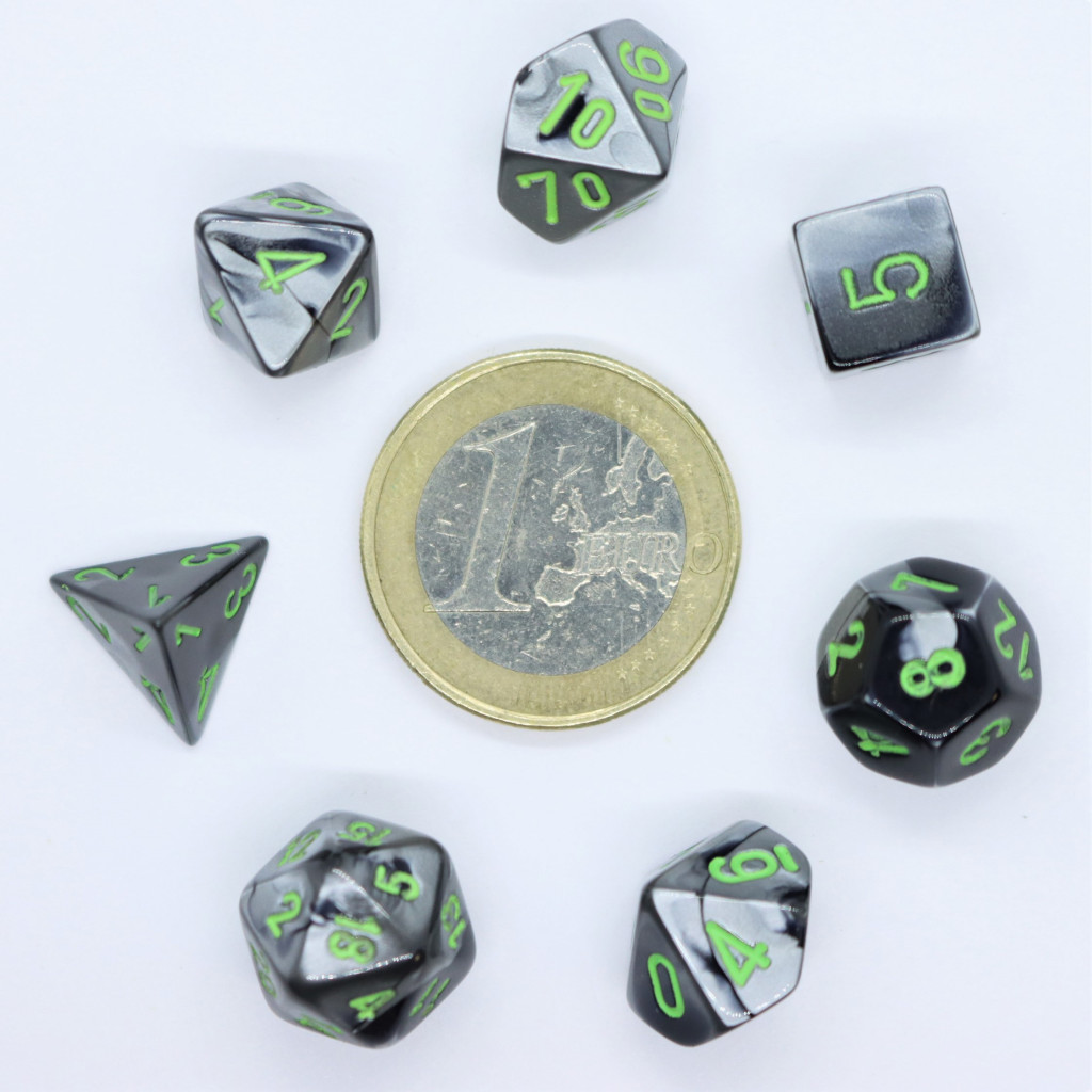 Set de 7 Mini Dés JDR Chessex : Gemini