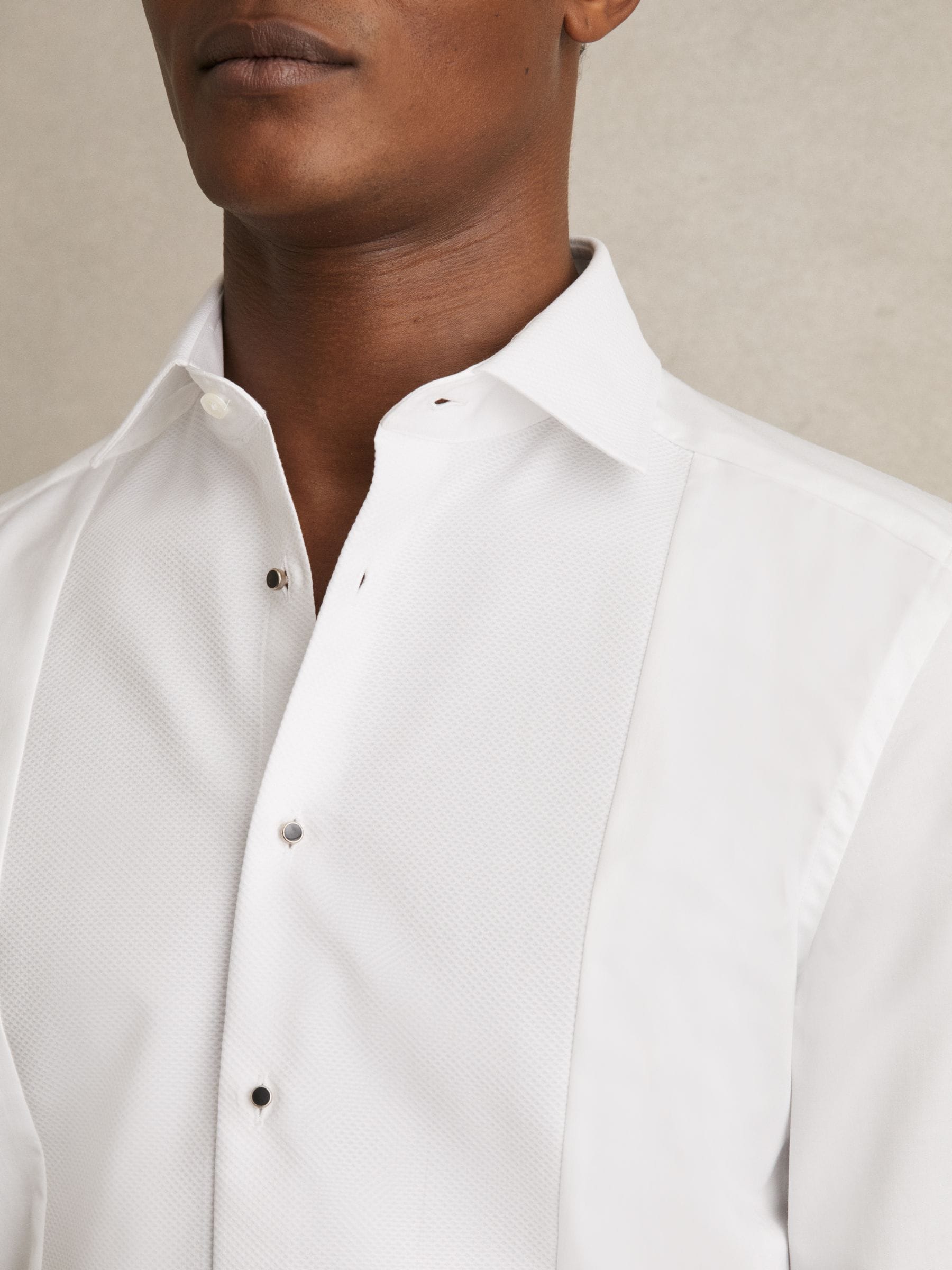 Reiss Marcel Cotton Marcella Tuxedo Shirt Regular-Fit
