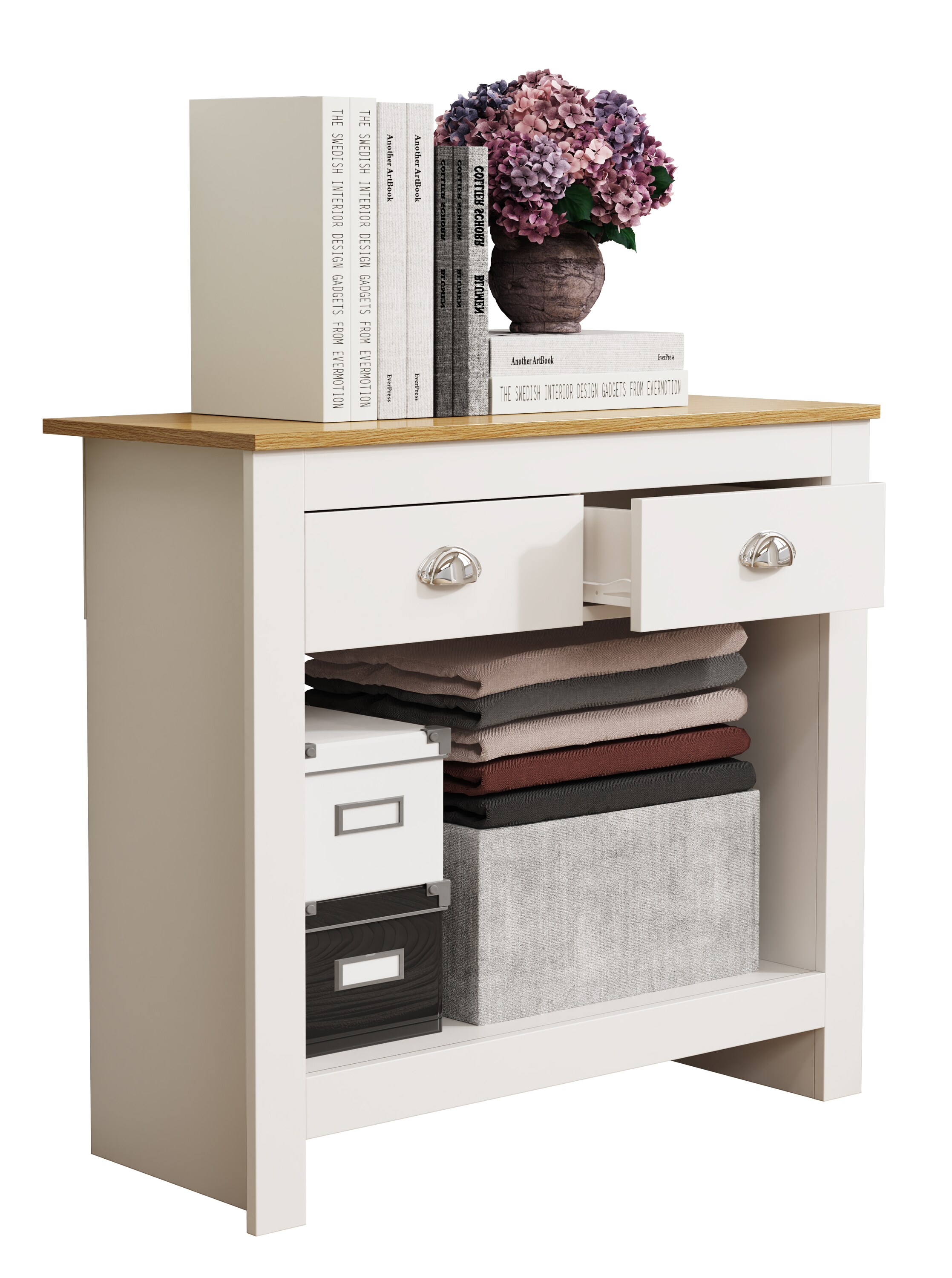 VCM Holz Kommode Sideboard Highboard Anrichte Schrank Dielenmöbel Schublade Balusa S