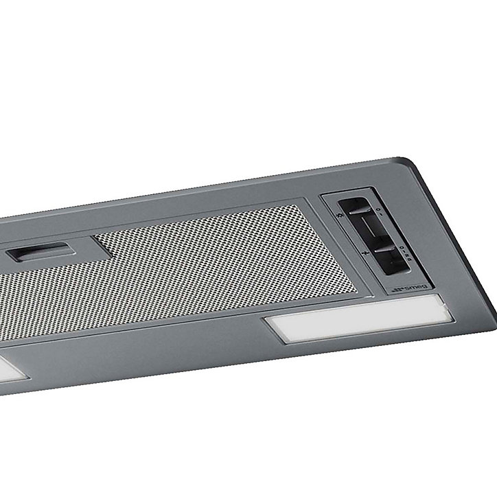Hotte encastrable Universel l. 54 cm KSG52E Smeg gris métal