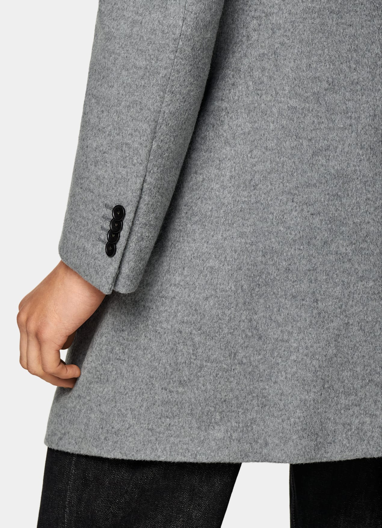 Manteau gris clair