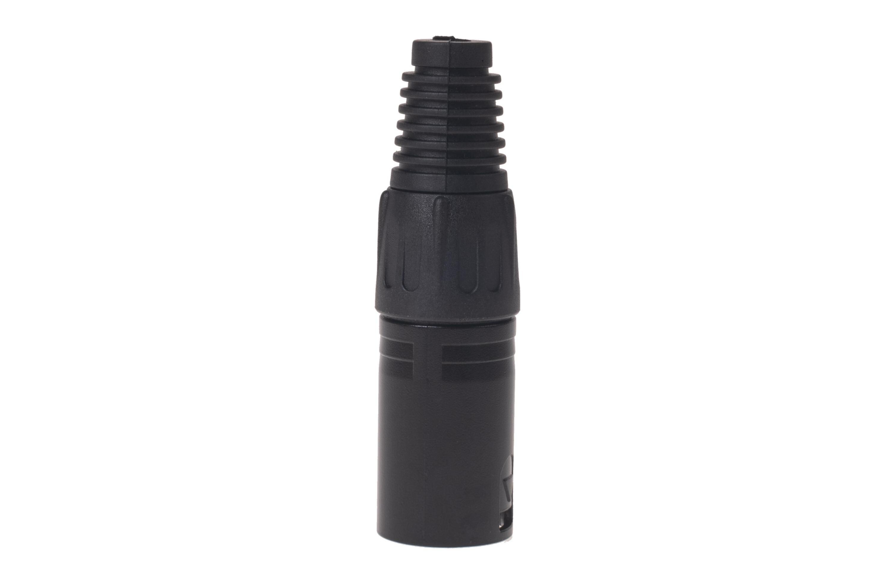 Stecker BC1001BK-M 3-Pol XLRm male Stecker SchwarzHochwertiger und robuster Bemero XLR-Stecker