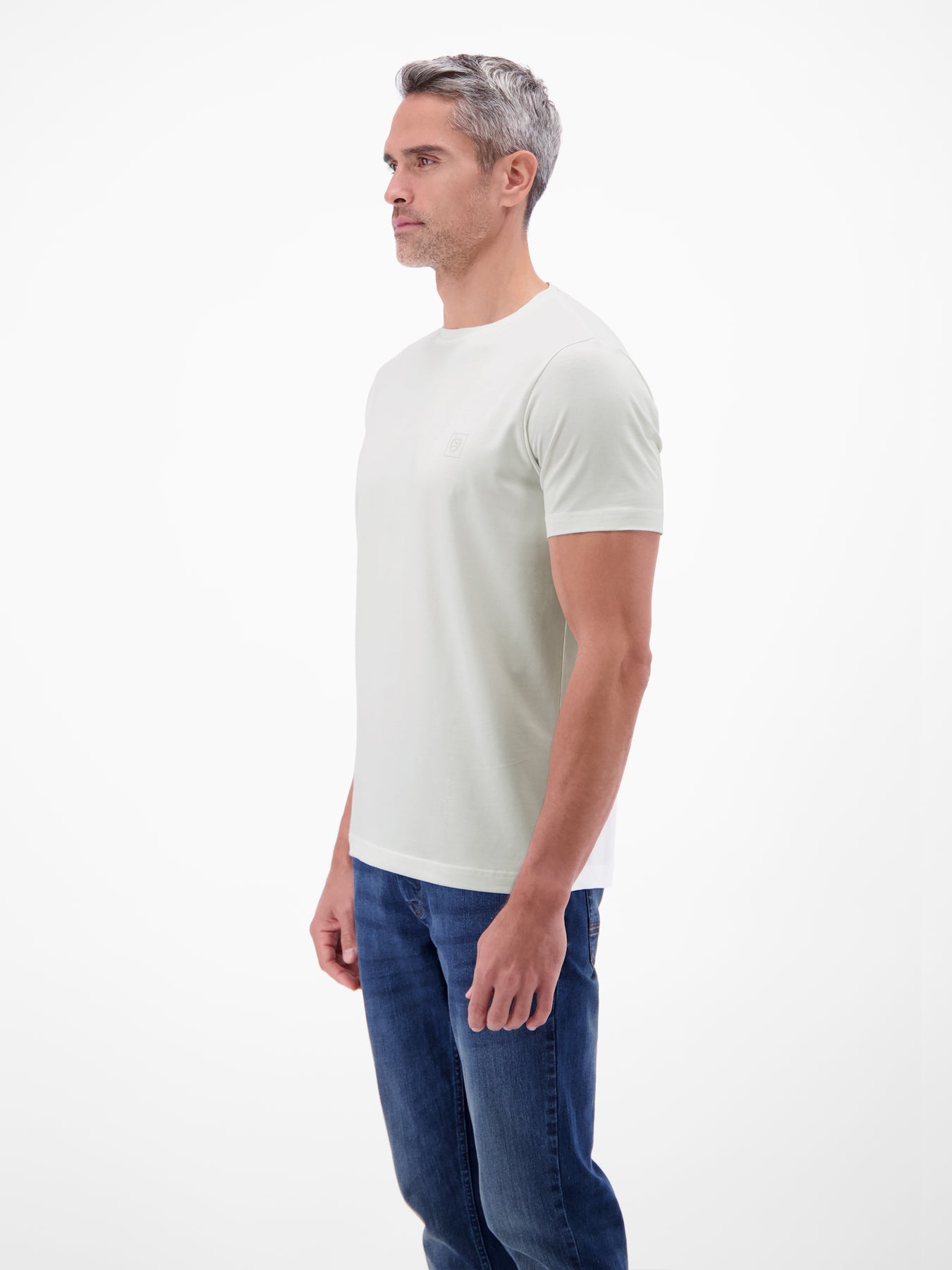 Basic T-Shirt mit LERROS Logo-Print