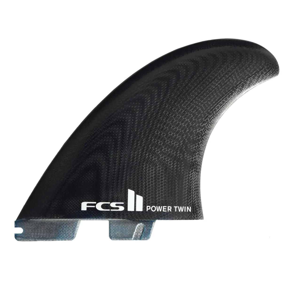 FCS FCS II PG Power Twin Black - L/XL Thruster ( Twin   Stab )