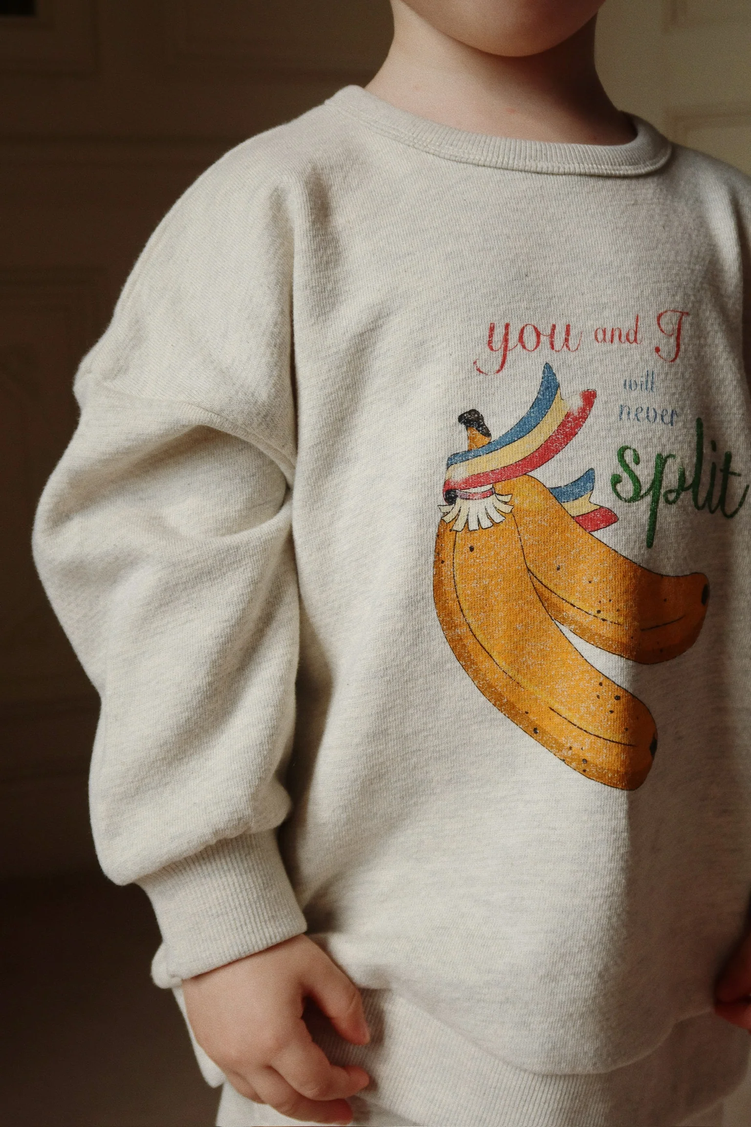 Loupy lou sweatshirt - off white melange - 6M