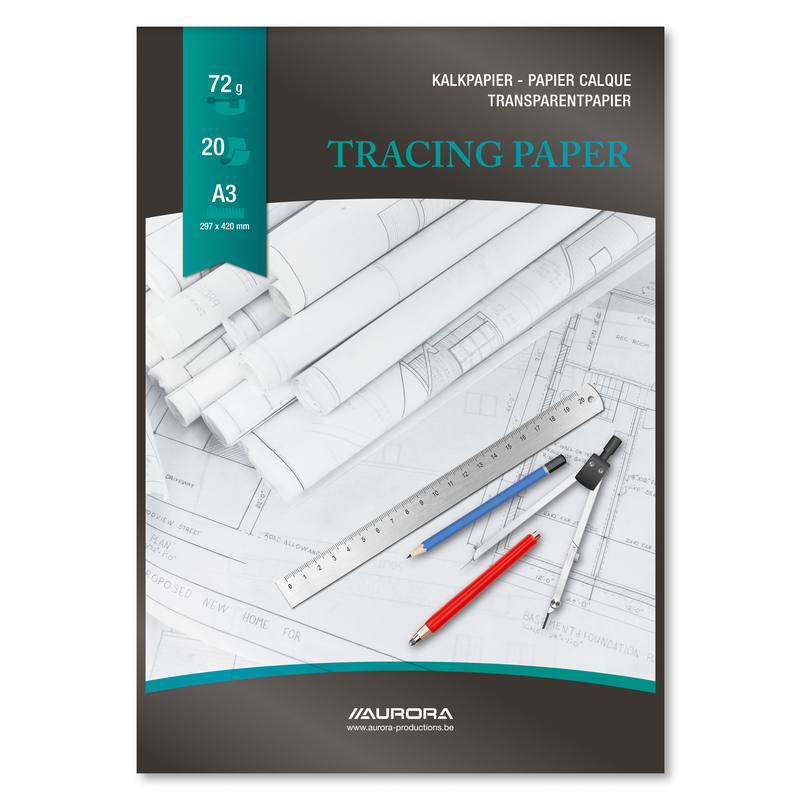 Aurora Transparentpapier, A3, 72 g/m²
