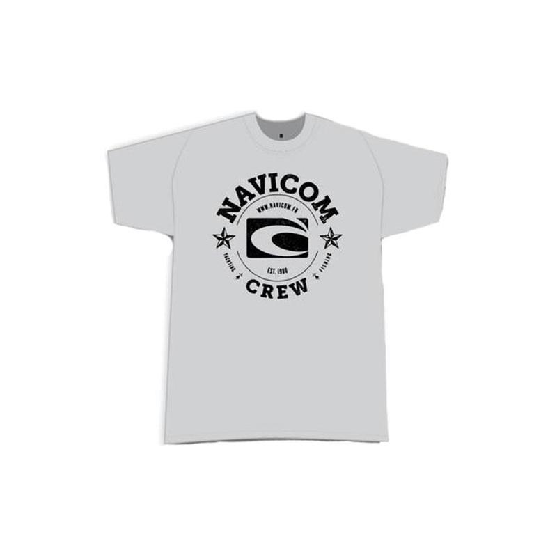 Tee Shirt Manches Courtes Homme Navicom Crew - Gris