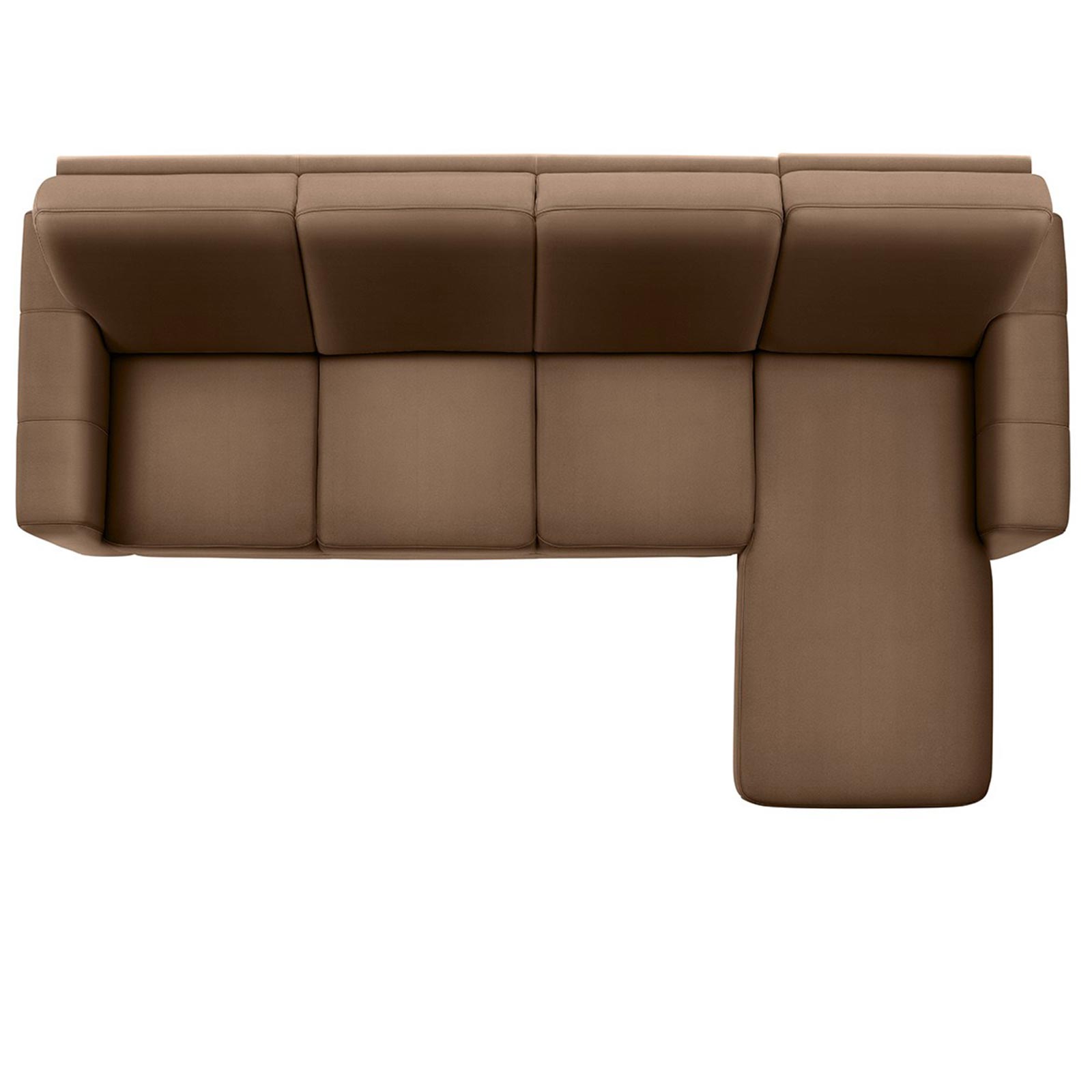 polsterpower Ecksofa - Holiday mandel - Basismodell - Recamiere rechts