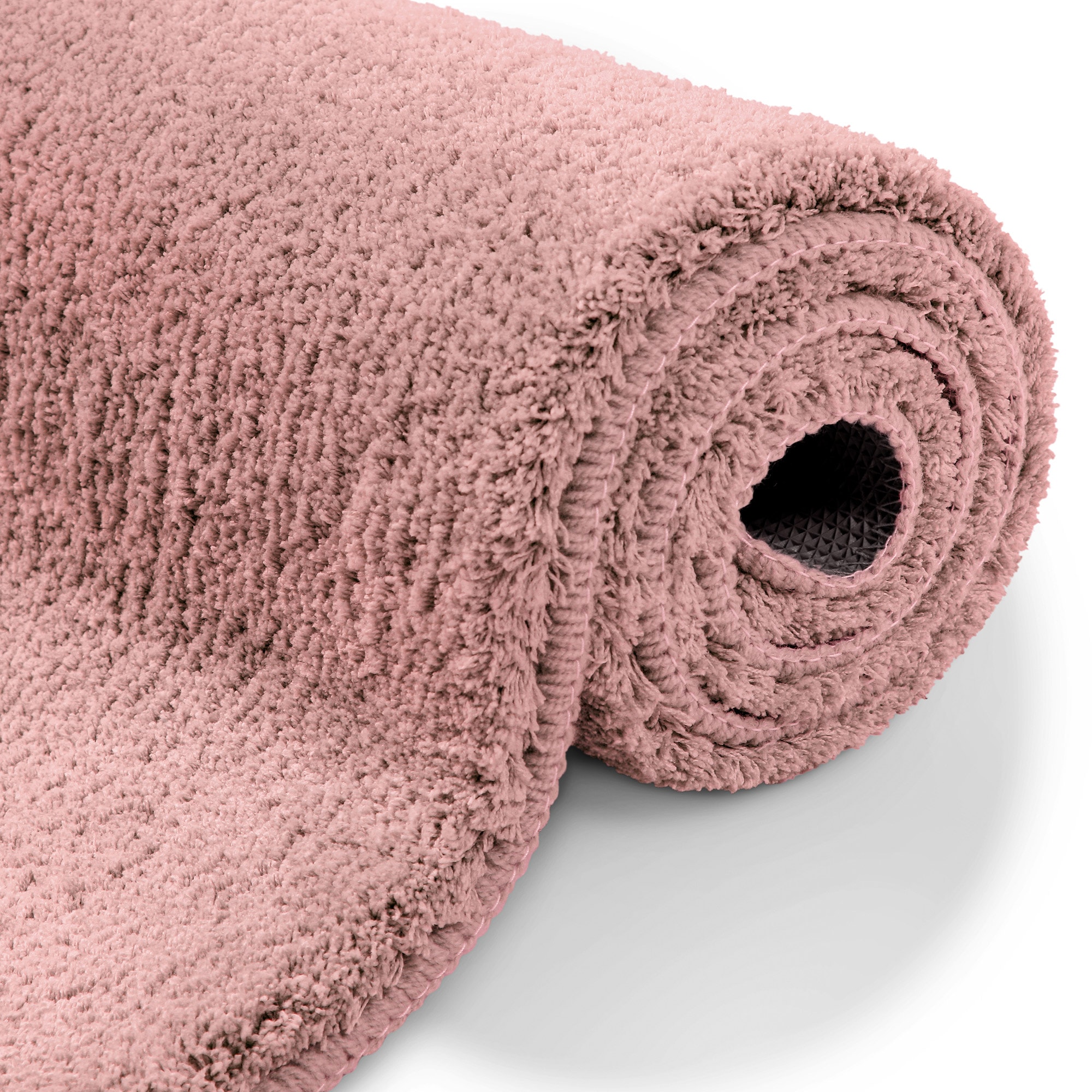 GOODproduct Badematte »Neele« Höhe 20 mm rutschhemmend beschichtet schnell trocknend Badteppich, getuftet, modern, Uni, antirutsch, flauschig, Hochflor