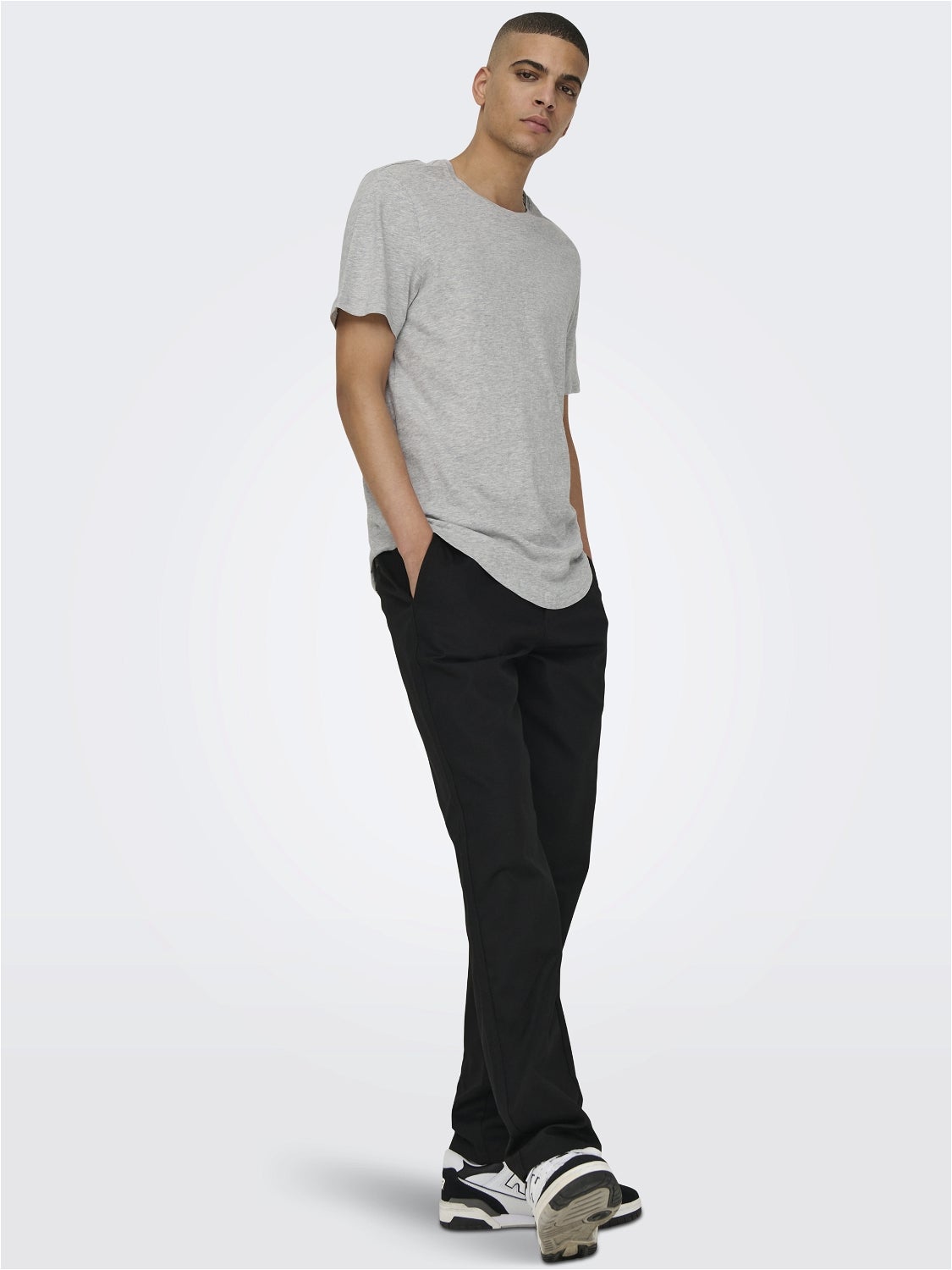ONSMATT T-shirt Light Grey Melange