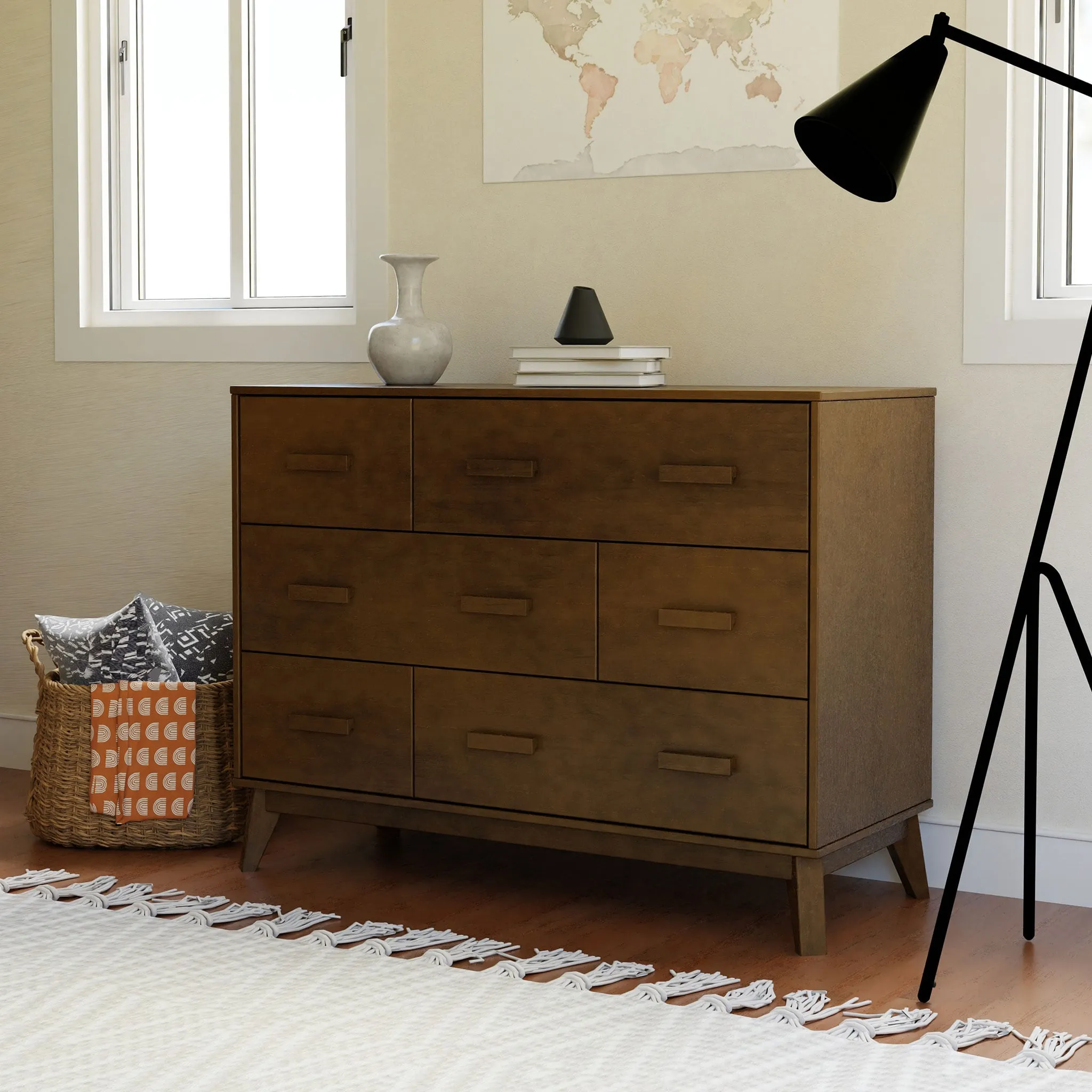 Babyletto Bureau 6 tiroirs Scoot - Naturel Noisette