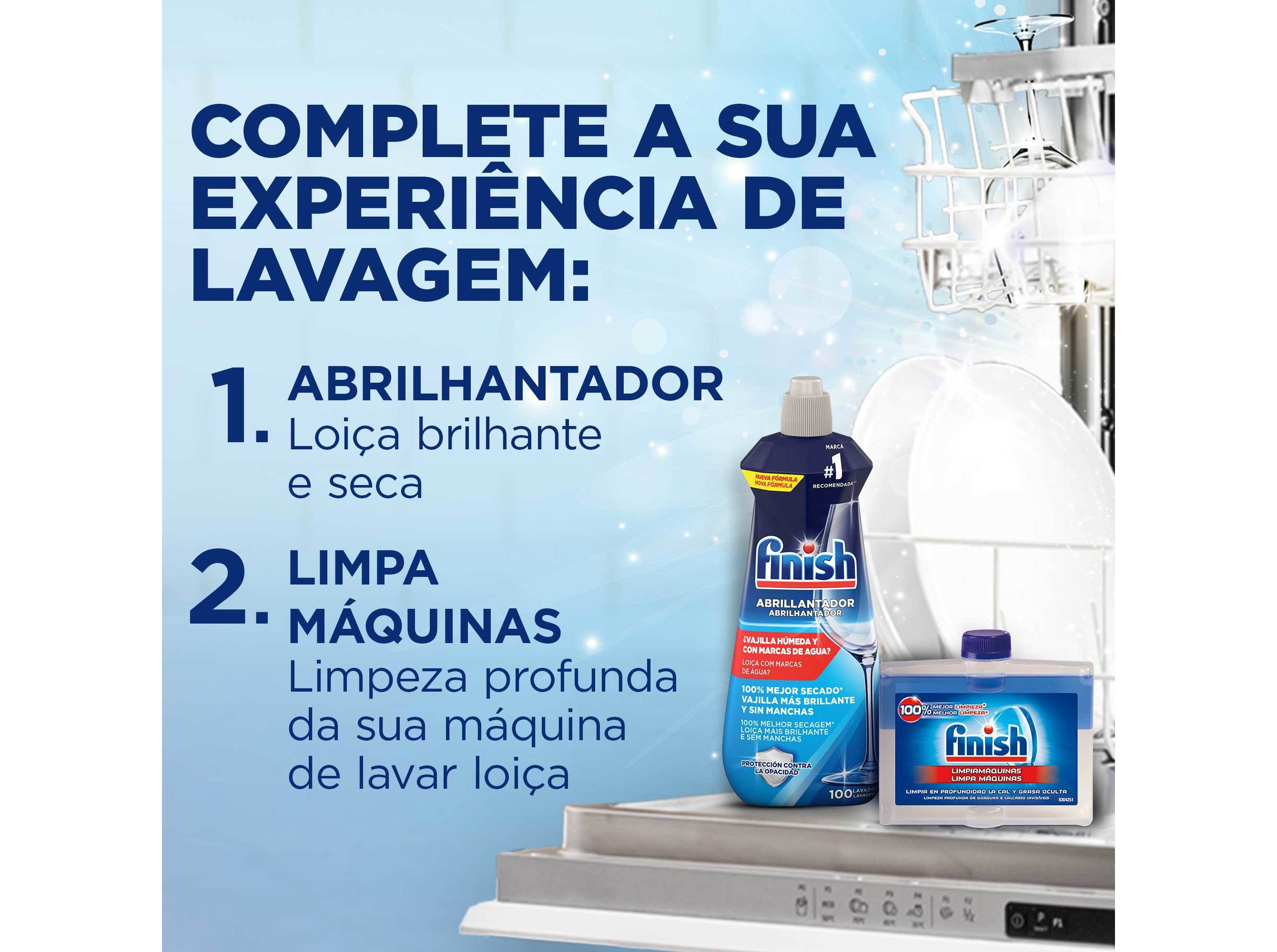 DETERGENTE LOIÇA MÁQUINA FINISH POWER LIMÃO 100P