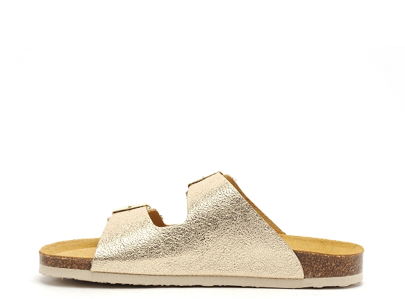 Plakton mules et sabots plats femme beta or