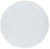 TAPIS ROND IMITATION PEAU MOUTON BLANC D.115CM