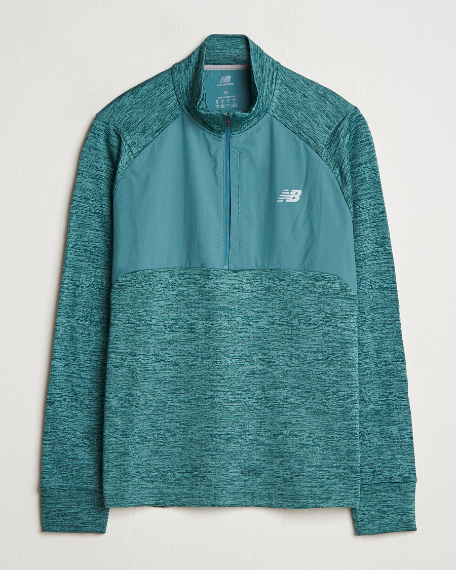 New Balance Running Heat Grid Half Zip New Spruce