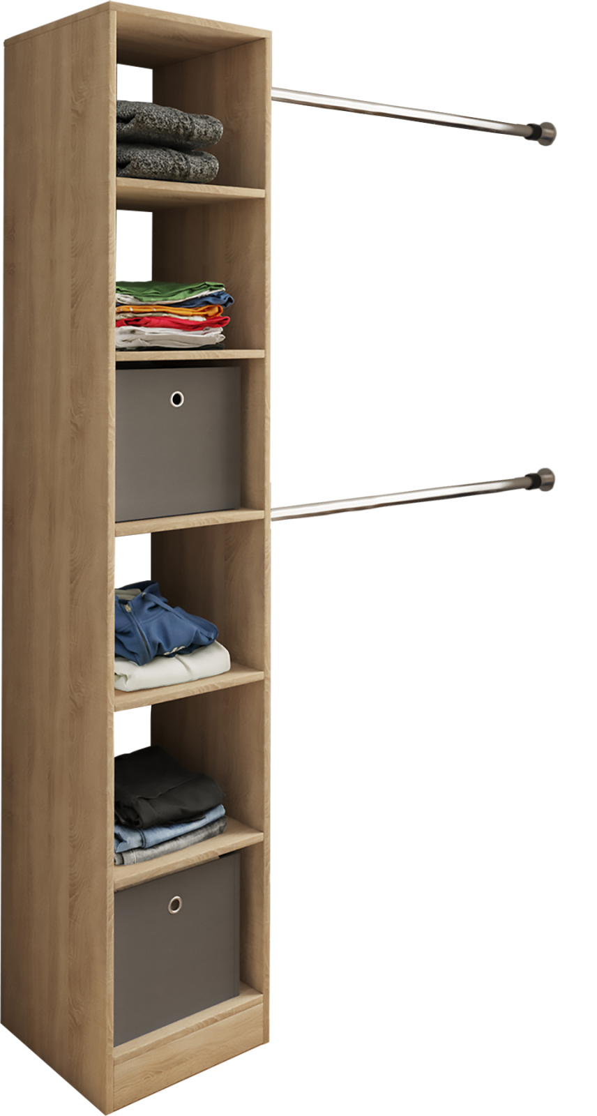 Kleiderregal DACHO - Sonoma Eiche - Holz - 194 cm