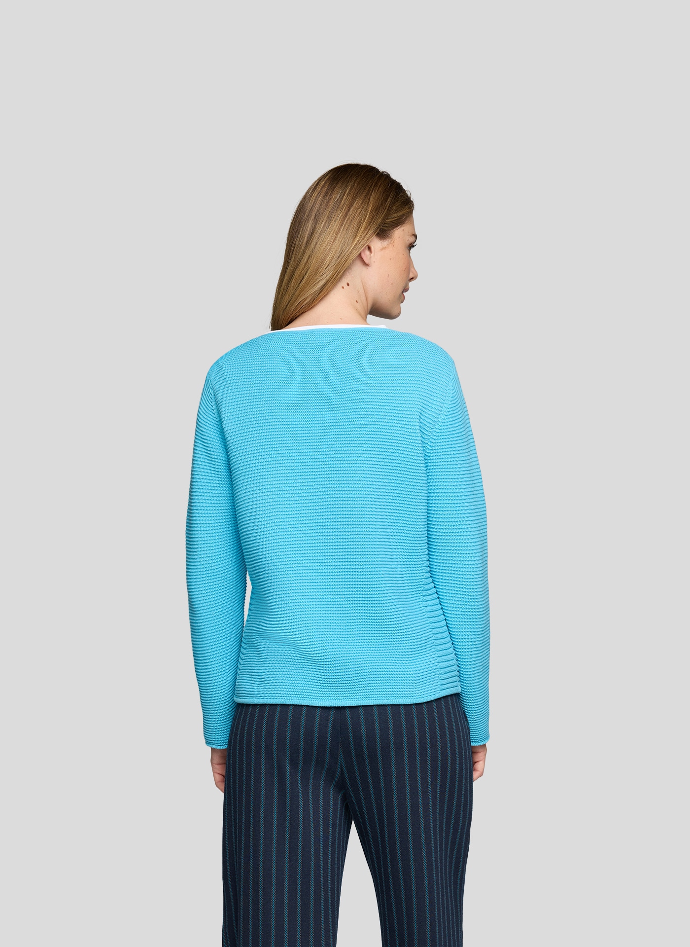 Rabe Strickpullover , in Streifen-Ripp-Optik
