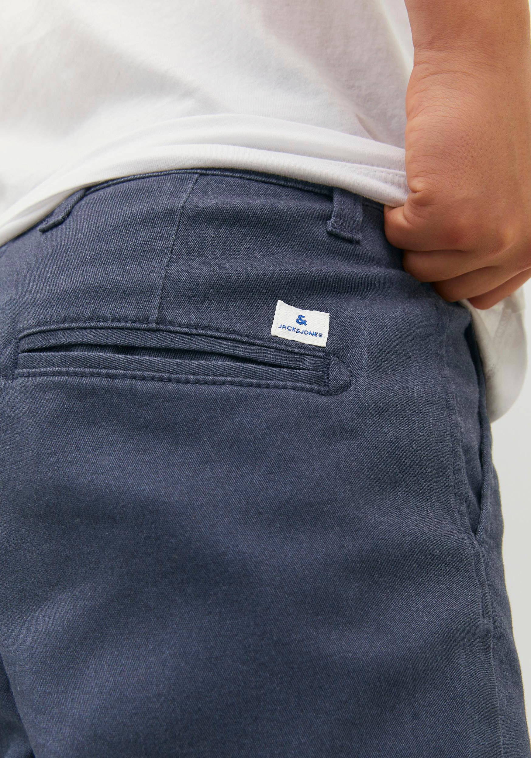 Jack & Jones Junior Chinos »JPSTMARCO bequem, kombinierbar, mittlere Taille«  unifarben, modisch, regular fit, Web