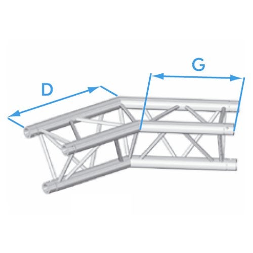 Prolyte X30D-C005 driehoek truss 135 graden hoek