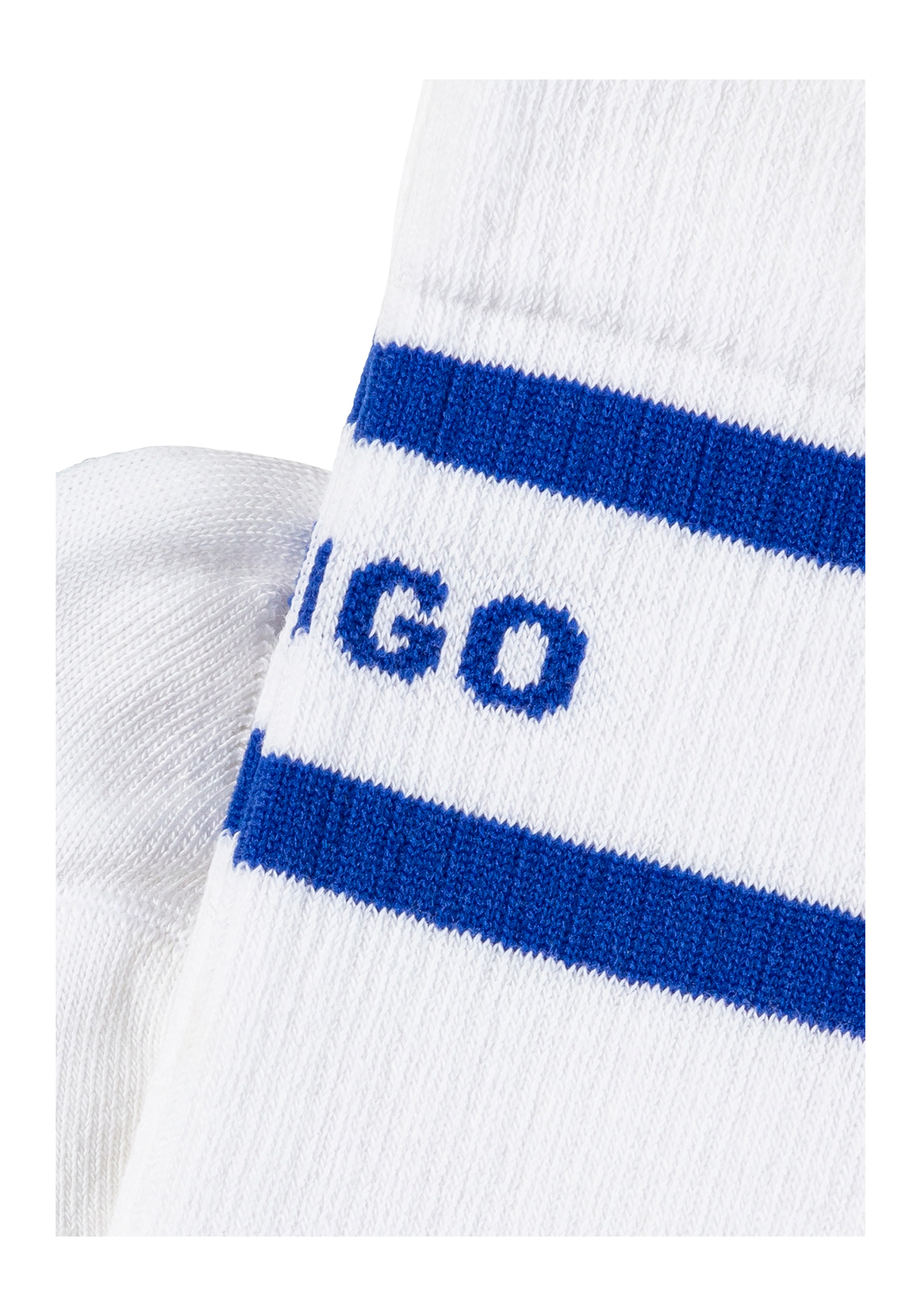HUGO Blue Freizeitsocken »2P SK BLUE STRIPE CC« 2 Paar tlg. Unisex Sportsocken High