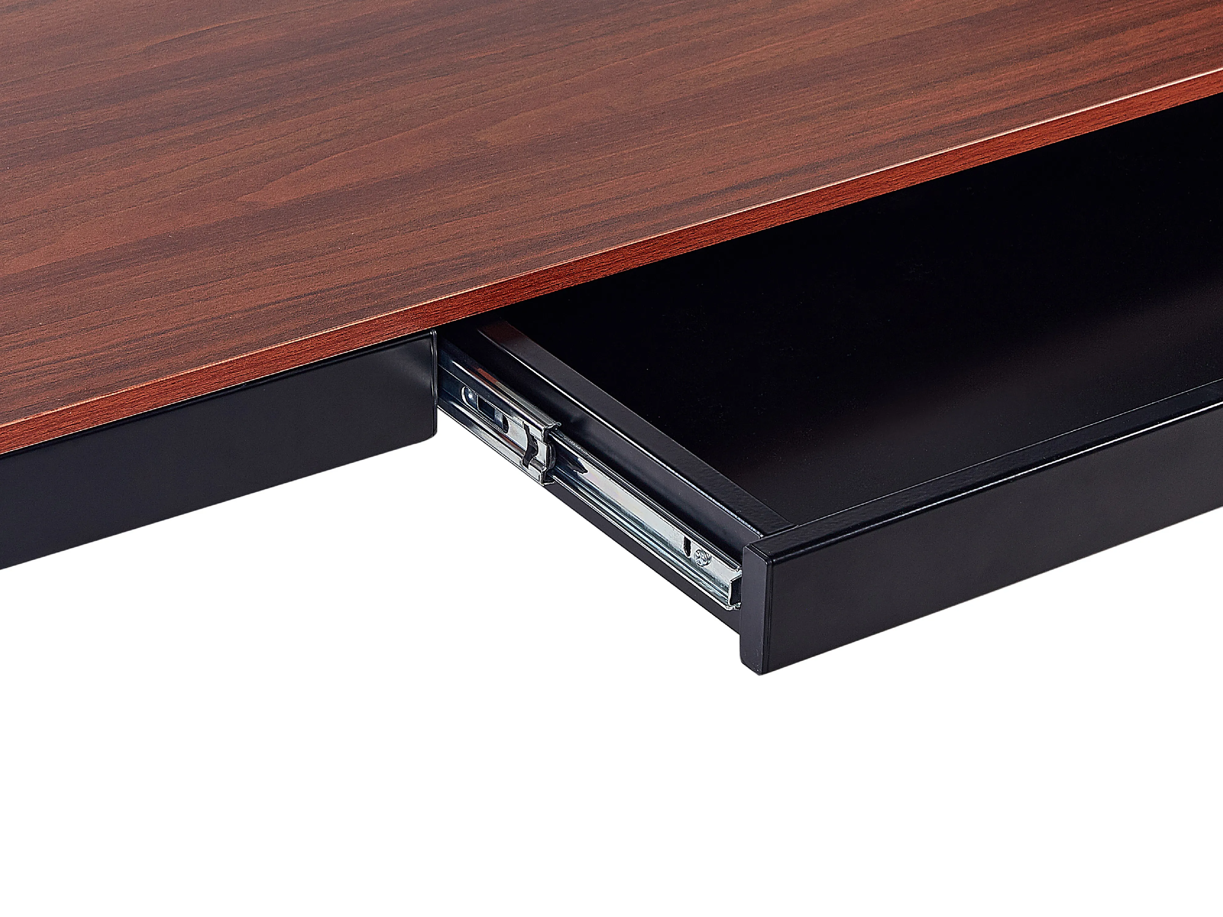 Elektrisch verstelbaar sta-bureau KENLY Donkerbruin 120 cm 60 cm met USB-poort