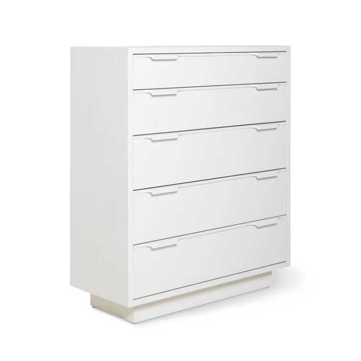HKliving - Kommode mit 5 Schubladen, egg shell white