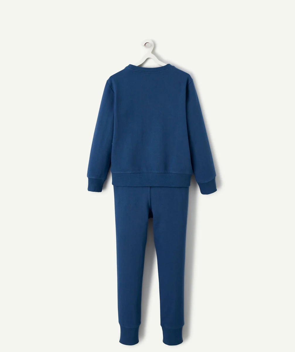 PYJAMA MANCHES LONGUES GARÇON EN COTON BIOLOGIQUE THÈME SKIEUR