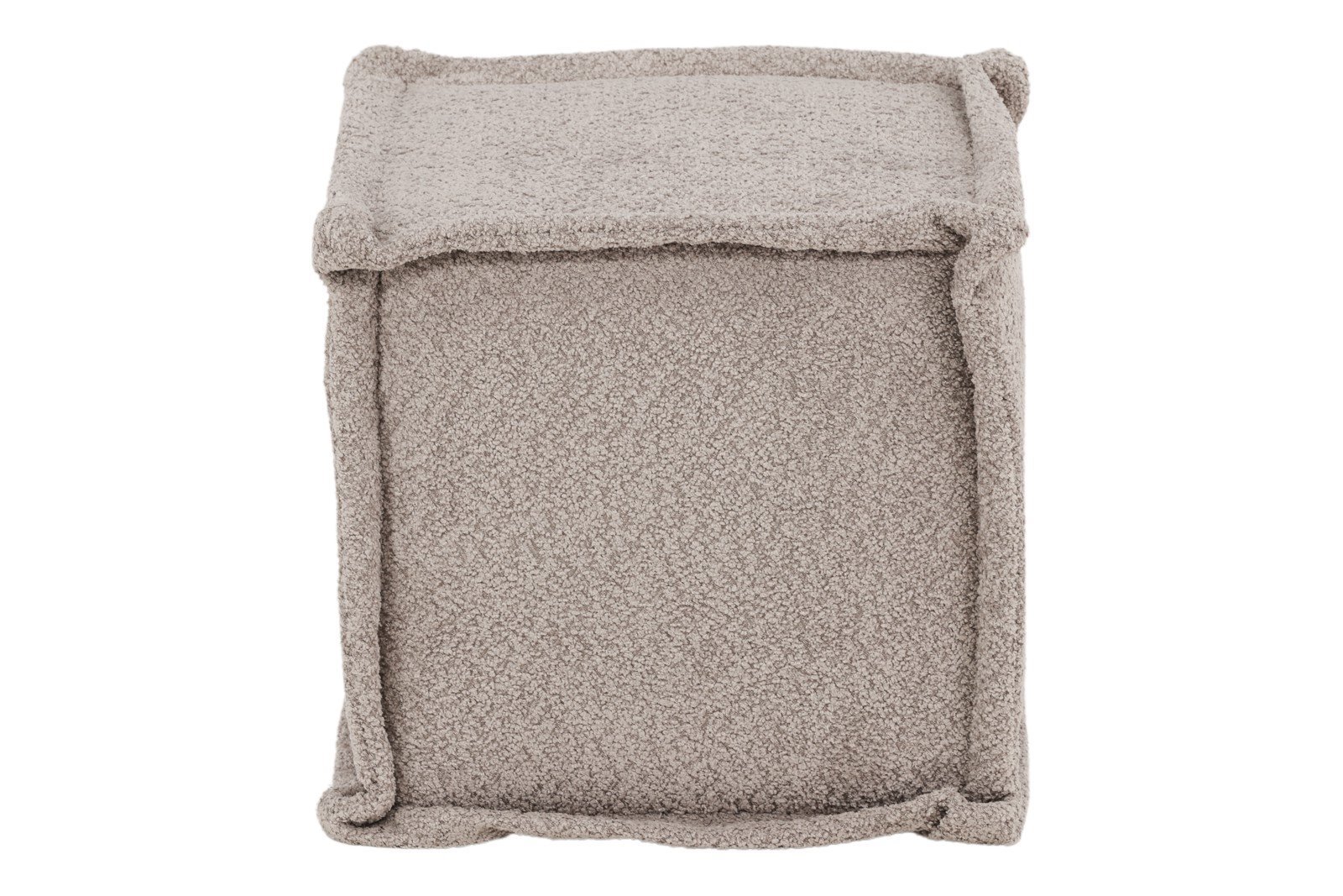 Castine puff Lysgrå boucle