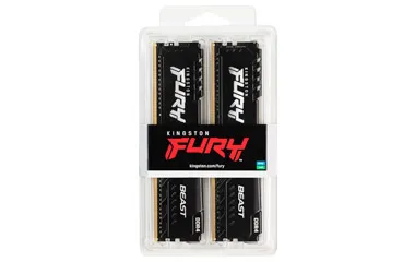Kingston FURY Beast - DDR4 - sæt - 32 GB: 2 x 16 GB - DIMM 288-PIN - 3600 MT/s / PC4-28800 - CL18 - 1.35 V - ikke bufferet - ikke-ECC - sort
