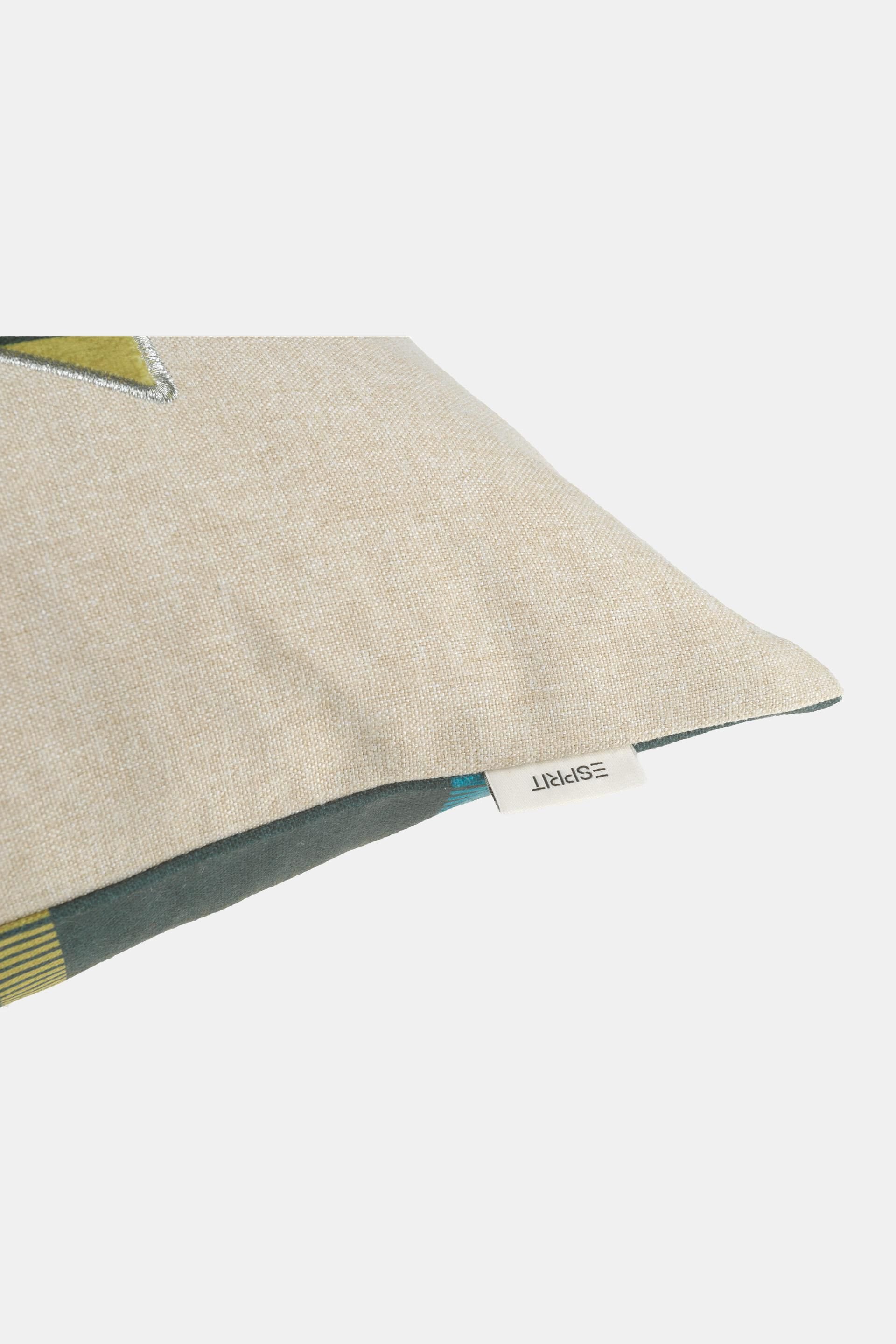 Housse de coussin rectangulaire à lettres appliquées