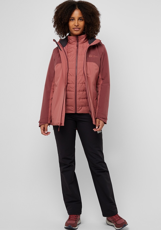 Jack Wolfskin 3-in-1-Funktionsjacke »HUNBERG 3IN1 JKT W« mit Kapuze