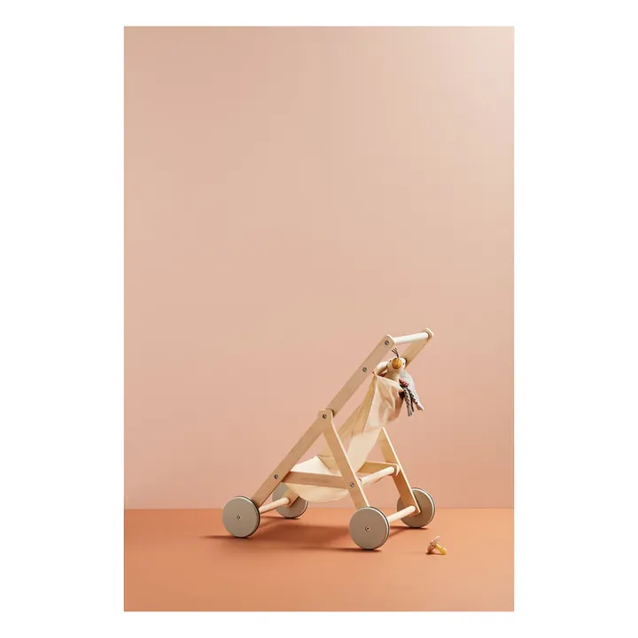 Kid's Concept Poussette à jouer en bois | Blanc cassé